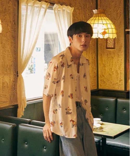axes femme REZEN リゼン 昇龍プリント半袖シャツ M 昇龍プリント半袖シャツ | REZEN | axes femme online shop