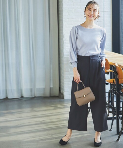 パンツ 「洗える」ビットポイント ワイドパンツ レディース | any SiS | 10