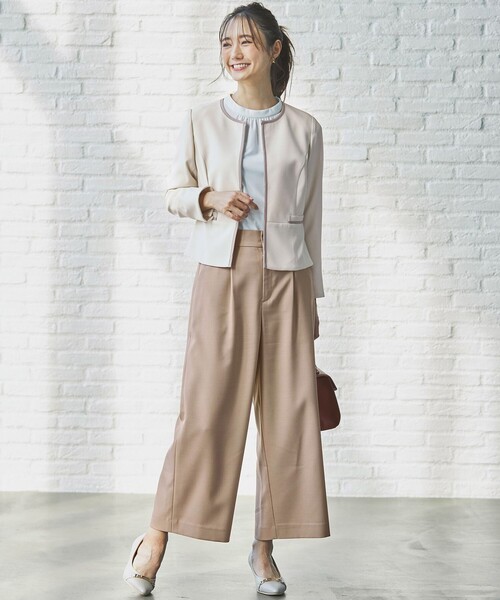 パンツ 「洗える」ビットポイント ワイドパンツ レディース | any SiS | 11