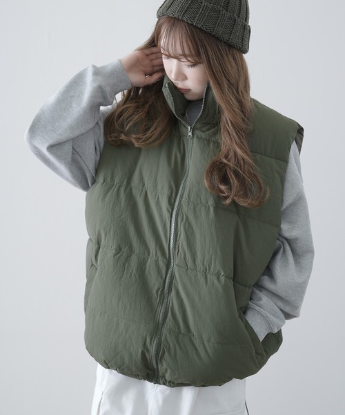 JEANASIS eL Puffer Big Vest ダウンベスト improves ダウンベスト ベスト ナイロン エコダウンベスト