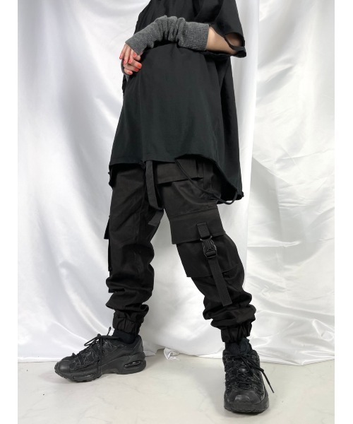 「XU」 「glamour」カーゴパンツ ONE SIZE ブラック MEN
