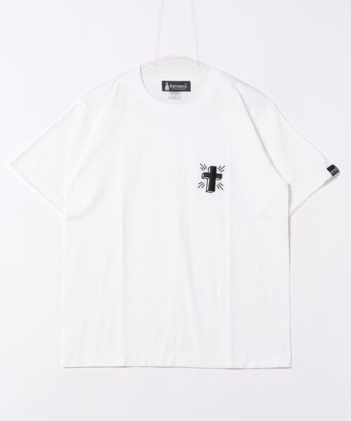 JUGLANS tシャツ 「BIRTHREAD」タトゥー立体刺繍/半袖Tシャツ