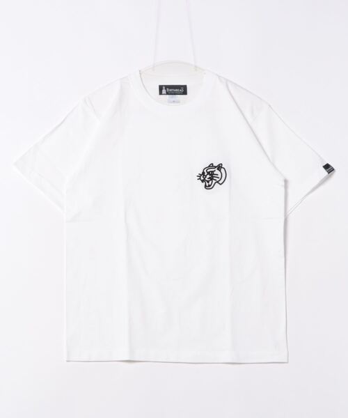 マダラニンゲン 立体刺繍ビッグTシャツ セール価格】バースレッド BIRTHREAD 別注 タトゥー3D刺繍Tシャツ