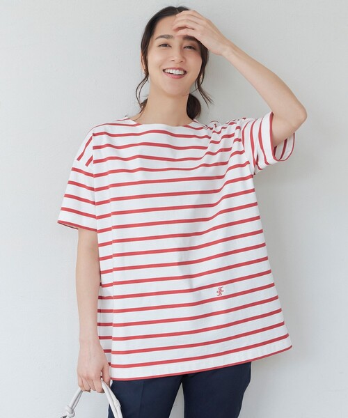 tシャツ 「洗える」ボーダーワイドBIG Tシャツ レディース 自由区 tシャツ 「洗える」ボーダーワイドBIG Tシャツ