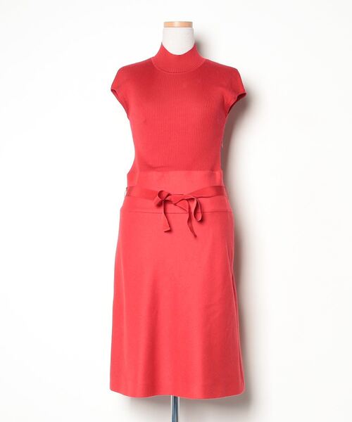 PAULE KA」 ドッキングワンピース 38 レッド レディース : 82639368  