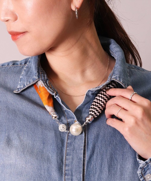BAYBLO ネックレス (CR)「3WAY」スカーフ アクセサリー レディース 