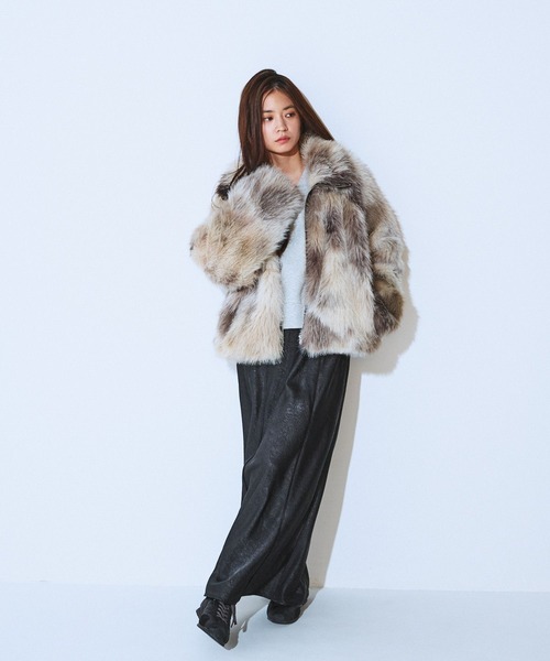 JEANASIS MIXカラーファーブルゾン JEANASIS｜MIXカラーファーブルゾン | Rakuten Fashion(楽天