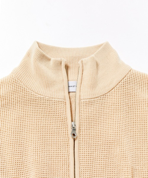 ADAM ET ROPE' カーディガン ワッフルドライバーズ ニット