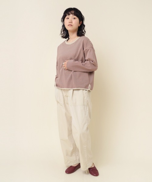 tシャツ M2285 16/-OEボーダーロンT レディース M2285 16/-OEボーダーロンT(M オフ/ブラック): トップス - RNA