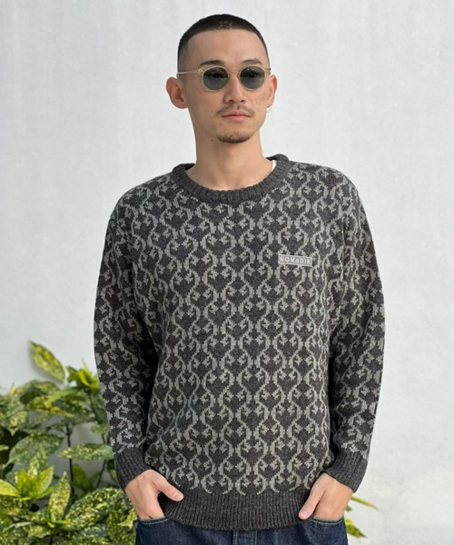 セーター ニット 「NOMADIK」JACQUARD SWEATER / ジャカードセーター メンズ レディース | NOMADIK