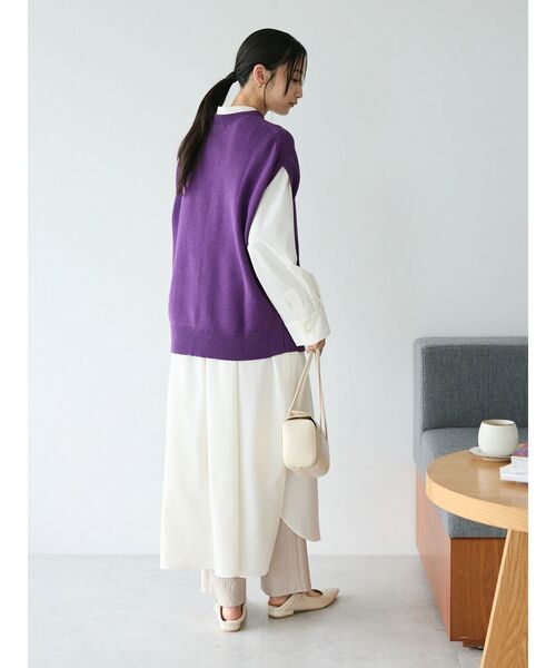 極美品ルフィル バックオープンジレ ニットベスト LE PHIL ルフィル バックオープンジレ ニットベスト 黒 - メルカリ