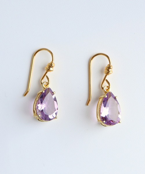 KUWARTO ピアス 「KUWARTO」アメジストピアス レディース : ZOZOTOWN