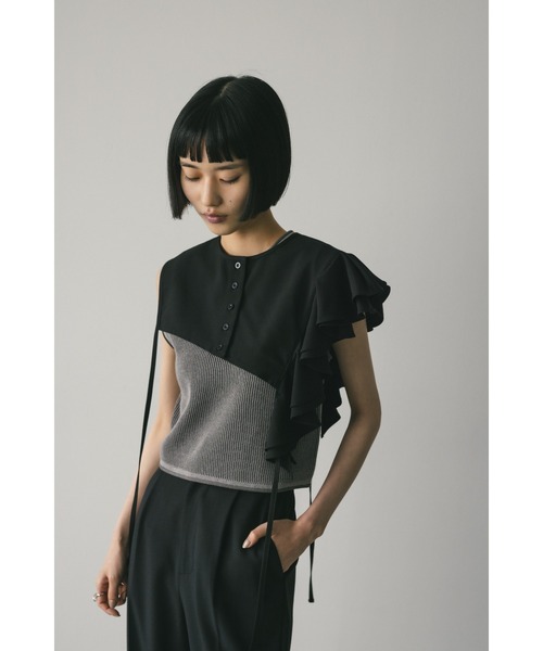 STYLEMIXER（スタイルミキサー） ベスト ジレ 2WAYアシンメトリー