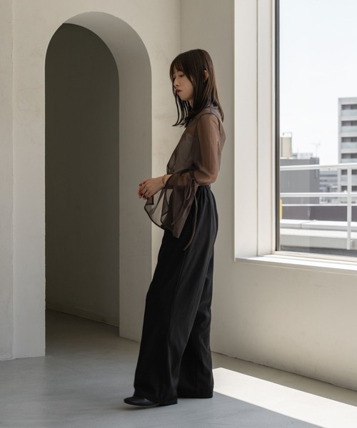 philme フィルム トップス raffime（ラフィミー） ブラウス シャツ 袖リボンシアートップス