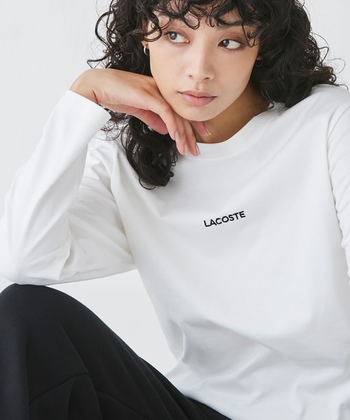 送料込★LACOSTE★長袖Tシャツ Crew Neck Tシャツ Lacoste Unisex Adult Long Sleeve Crew Neck Cotton T-Shirt