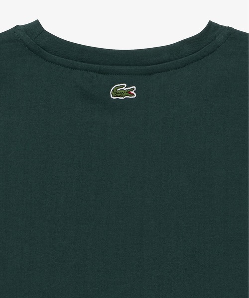 LACOSTE tシャツ ワンポイントロゴ刺繍 長袖Tシャツ レディース