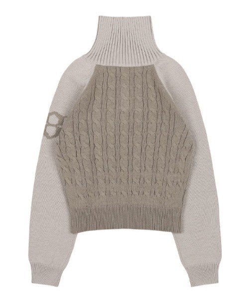ニット セーター A'GEM/9 × .kom 「 FANCY CLUB/ファンシークラブ」 MINI POCKET KNIT HALF ZIP-UP FANCY CLUB ニット セーター A'GEM/9 × .kom 「 CLUB/ファンシー
