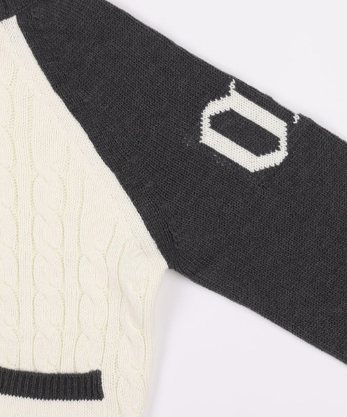 ニット セーター A'GEM/9 × .kom 「 FANCY CLUB/ファンシークラブ」 MINI POCKET KNIT HALF ZIP-UP FANCY CLUB ニット セーター A'GEM/9 × .kom 「 CLUB/ファンシー