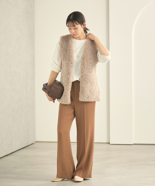 plage（プラージュ） ベスト ジレ FURLY ベスト レディース : ZOZOTOWN