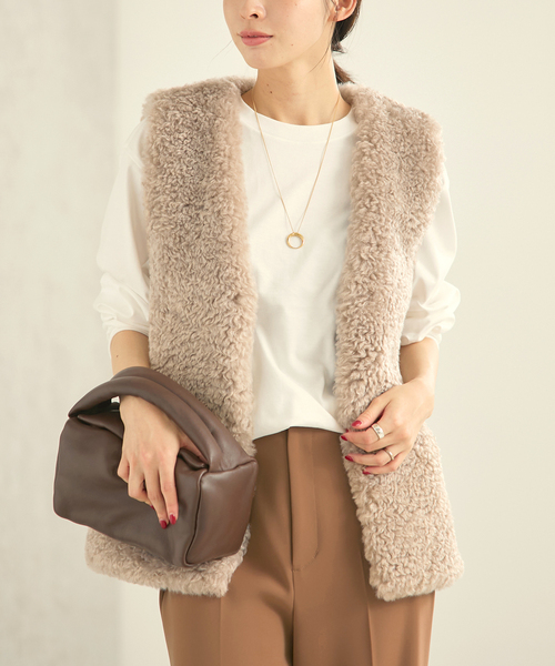 plage（プラージュ） ベスト ジレ FURLY ベスト レディース : ZOZOTOWN