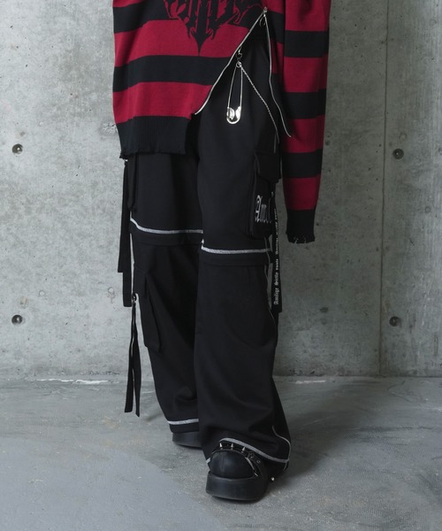 Amilige（アミリージュ） パンツ 裏毛2Wayロゴテープジョガーパンツ