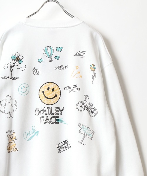 SMILEY FACE（スマイリーフェイス） トレーナー スウェット レディース