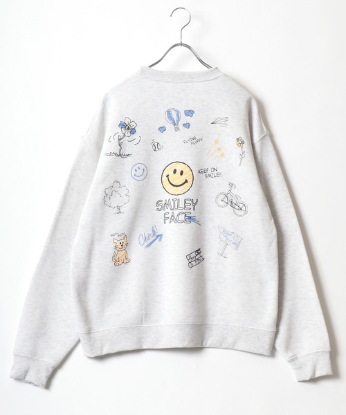 SMILEY FACE（スマイリーフェイス） トレーナー スウェット レディース