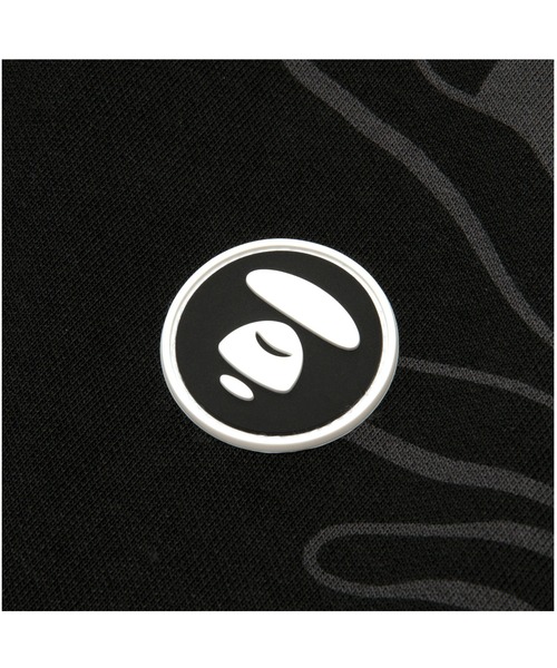 AAPE NOW ブラック フード付きパーカー AAPE BY A BATHING APE（エーエイプバイアベイシングエイプ） パーカー