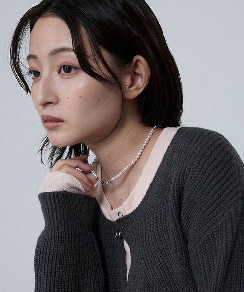 le ELMi ネックレス Bicolor pearl choker necklace