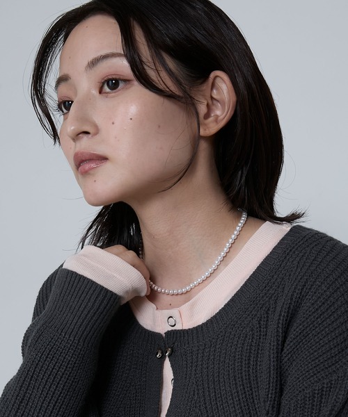 ネックレス・チョーカー Emblem Pearl Necklace pendant-chunky-pearl-necklace-