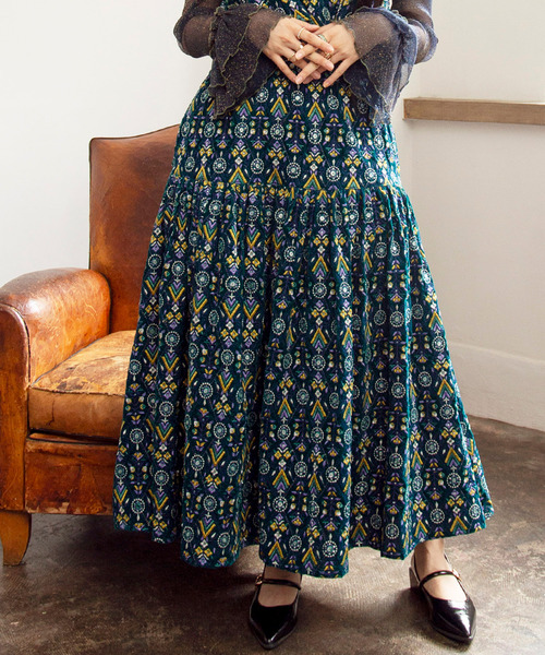 チャイハネ（CAYHANE） スカート 「チャイハネ」ブライド刺繍ロング