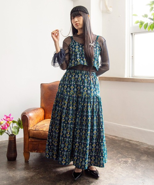 チャイハネ（CAYHANE） スカート 「チャイハネ」ブライド刺繍ロング