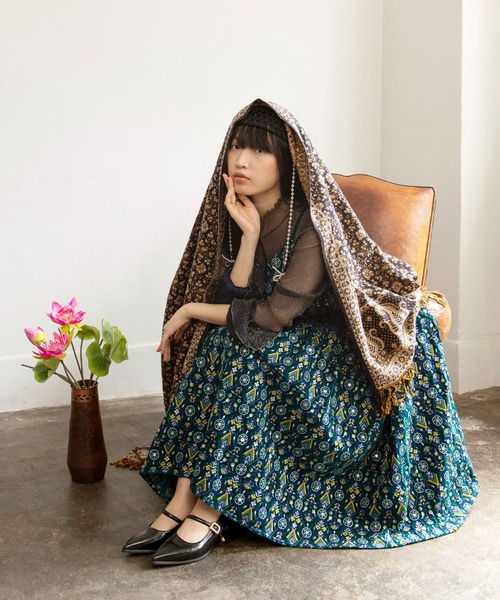 チャイハネ（CAYHANE） スカート 「チャイハネ」ブライド刺繍ロング