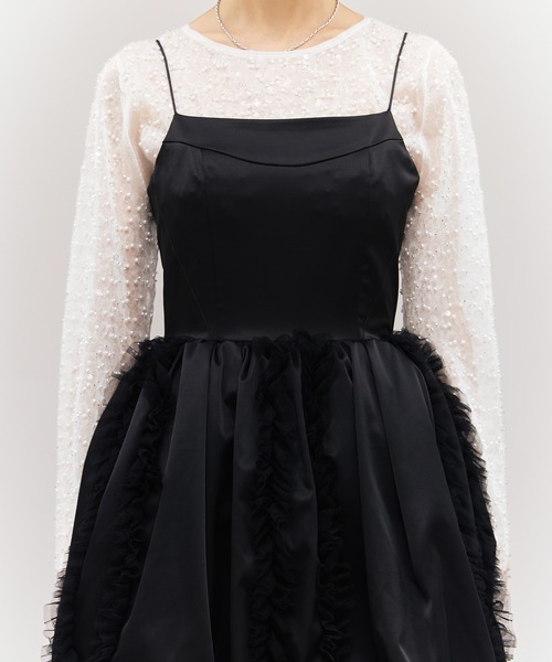 EIMY ISTOIRE（エイミーイストワール） ドレス フリルパフミニドレス