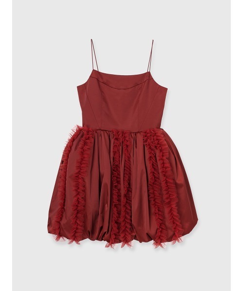 フリルパフミニドレス eimy istoire ドレス フリルパフミニドレス : ZOZOTOWN Yahoo!店