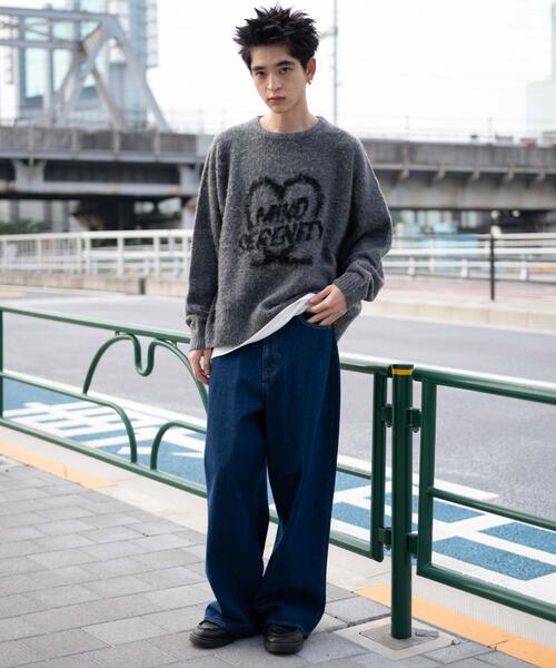 WEGO（ウィゴー） セーター ニット WEGO/シャギーグラフィックプル