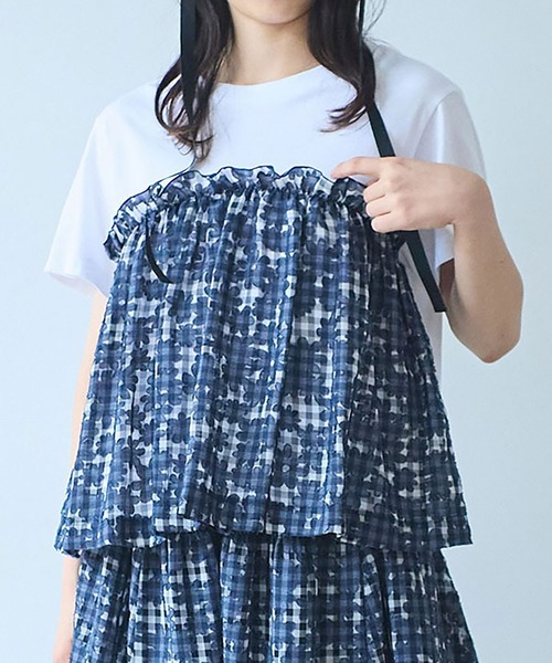 tシャツ gingham×hana opal Tシャツ レディース