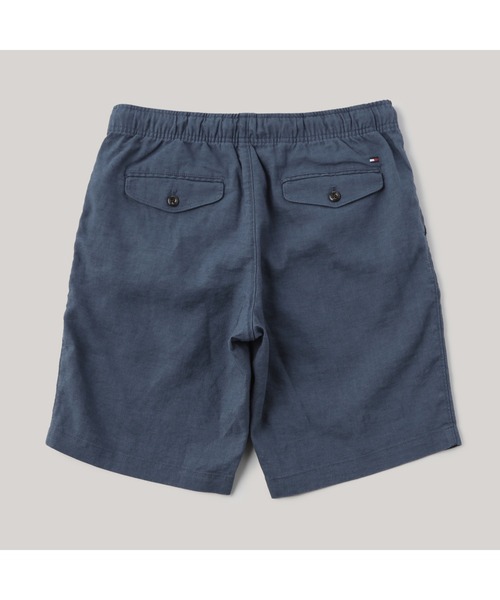 【関税込み】GUIZIO ブルー ドローストリング ショートパンツ ドローストリング付きセンターシームショートパンツ