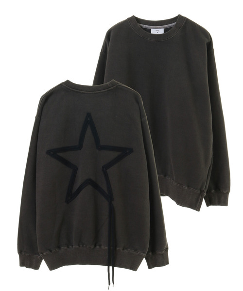 トレーナー スウェット PIGMENT DYE SPINDLE STAR SWEAT レディース メンズ