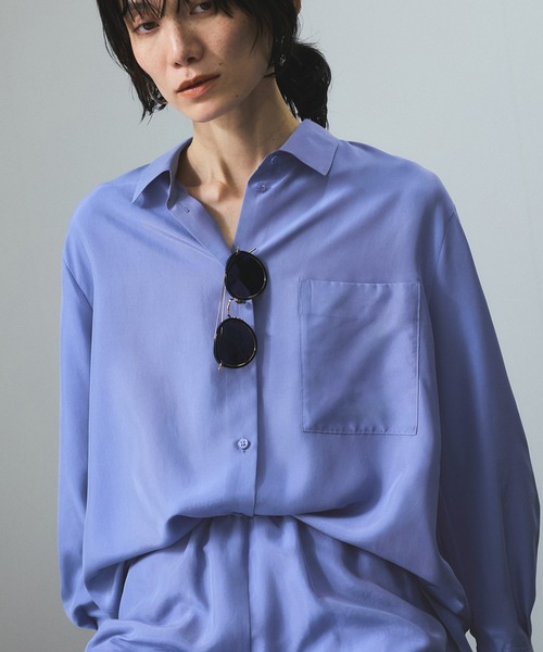 ブラウス シャツ 「25SS」GENTLE SILK シャツ「セットアップ対応」 レディース