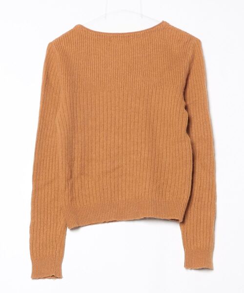 「Le Mont Saint Michel」 長袖ニット S オレンジ レディース_画像2