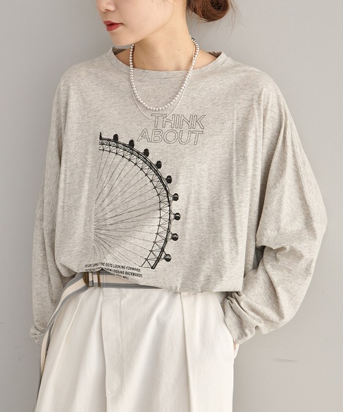 pual ce cin tシャツ コットンガーゼフォトプリントBIG