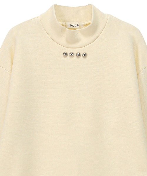 「ZUCCa」 長袖カットソー M size ベージュ レディース_画像3