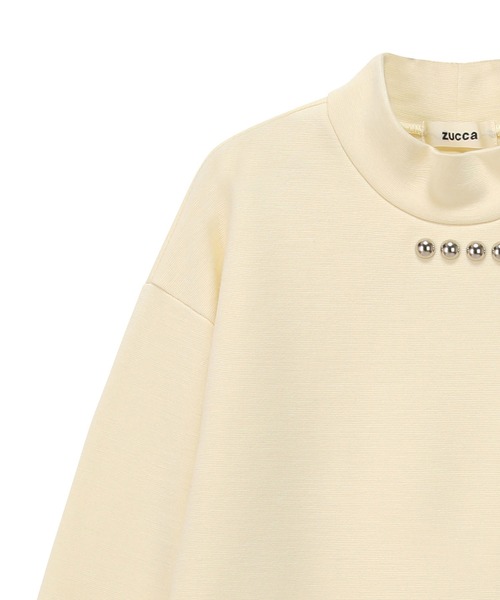 「ZUCCa」 長袖カットソー M size ベージュ レディース_画像4