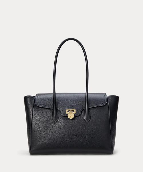 Ralph Lauren★ペブルドレザー カメリン トート ポーチ付き Ralph Lauren☆ペブルドレザー カメリン トート ポーチ付き