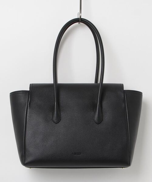LAUREN RALPH トートバッグ ペブルド レザー ラージ Tanner