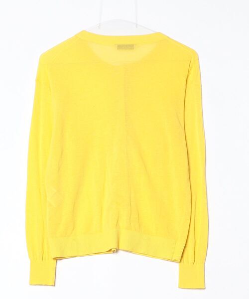 「Torrazzo Donna」 ニットカーディガン FREE イエロー レディース_画像2