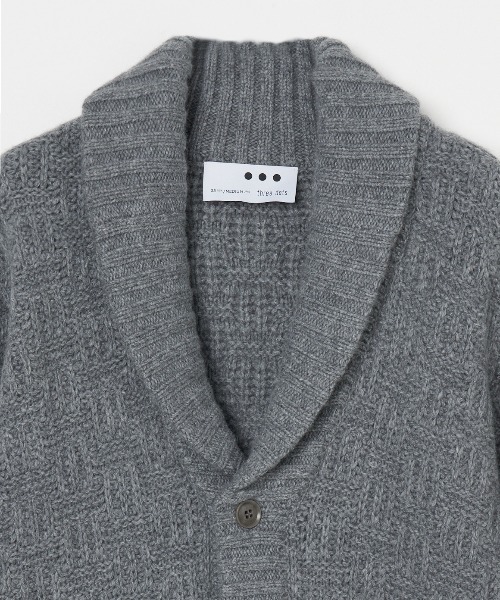 three dots（スリー ドッツ） ニットカーディガン MEDIUM オートミール