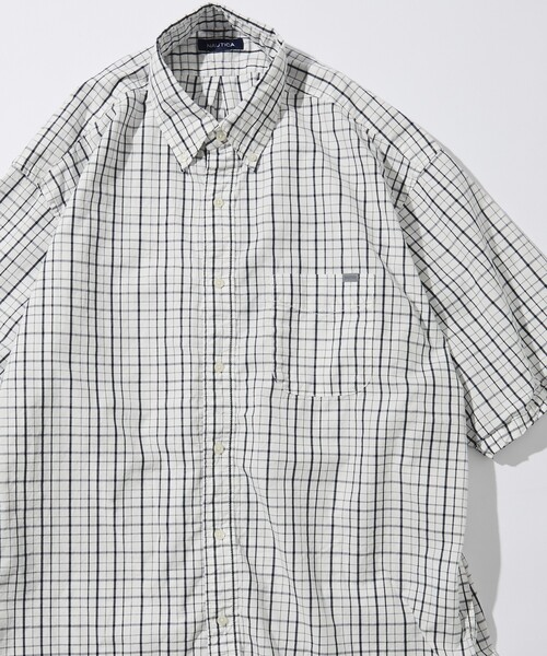 シャツ NAUTICA/ノーティカ Washed Broad Tattersall S/S Shirts/ウォッシュド ブロード タッタソール ショー | NAUTICA | 10