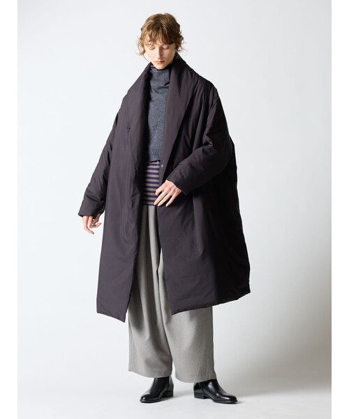 ミズイロインド　ダウンコート　ロング　グレー　レディース mizuiroind（ミズイロインド） ダウンコート FREE ライトグレー